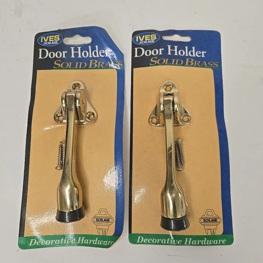H.B. Ives Schilage Collection Solid Brass Door Holder 4.5